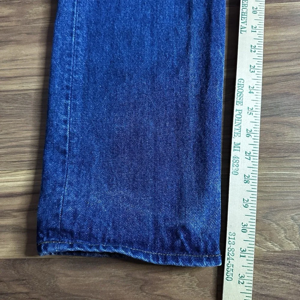 Vintage 80s Levis 505-0216 Straight Leg Jeans 33*x32 Made in USA Blue Denim